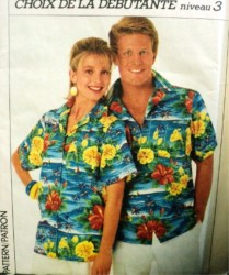 7567 EZ MISS MR LOOSE SHORT SLEEVE YOKE SHIRT PATTERN XL, SMALL